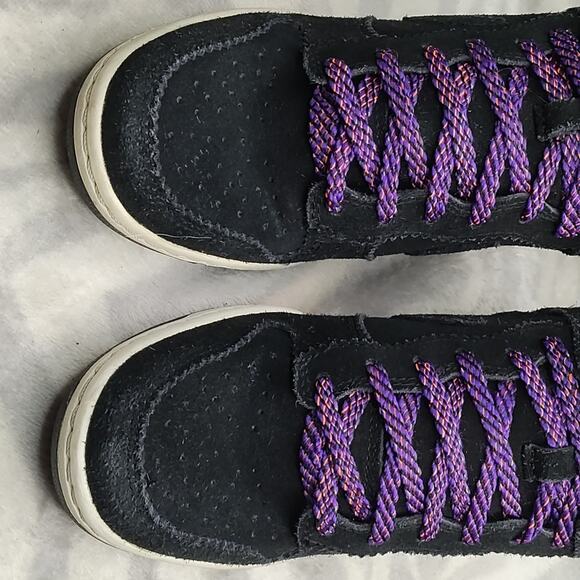 NIKE💥WEDGE PURPLE STYLE DUNK SKY HIGH🖤BLACK🖤COURT💜PURPLE💜LADIES 6.5 IN VGUC - Picture 3 of 16
